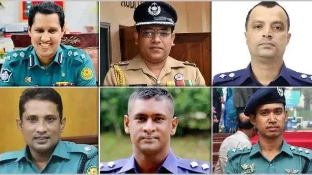 বিপ্লব-সুদীপসহ ছয় পুলিশ কর্মকর্তা বরখাস্ত