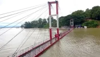 পানির নিচে রাঙ্গামাটির পর্যটন ঝুলন্ত সেতু