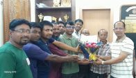 সাপাহারে পূজা উদযাপন ফ্রন্টের নেতৃবৃন্দের সঙ্গে নবাগত ওসির মতবিনিময়